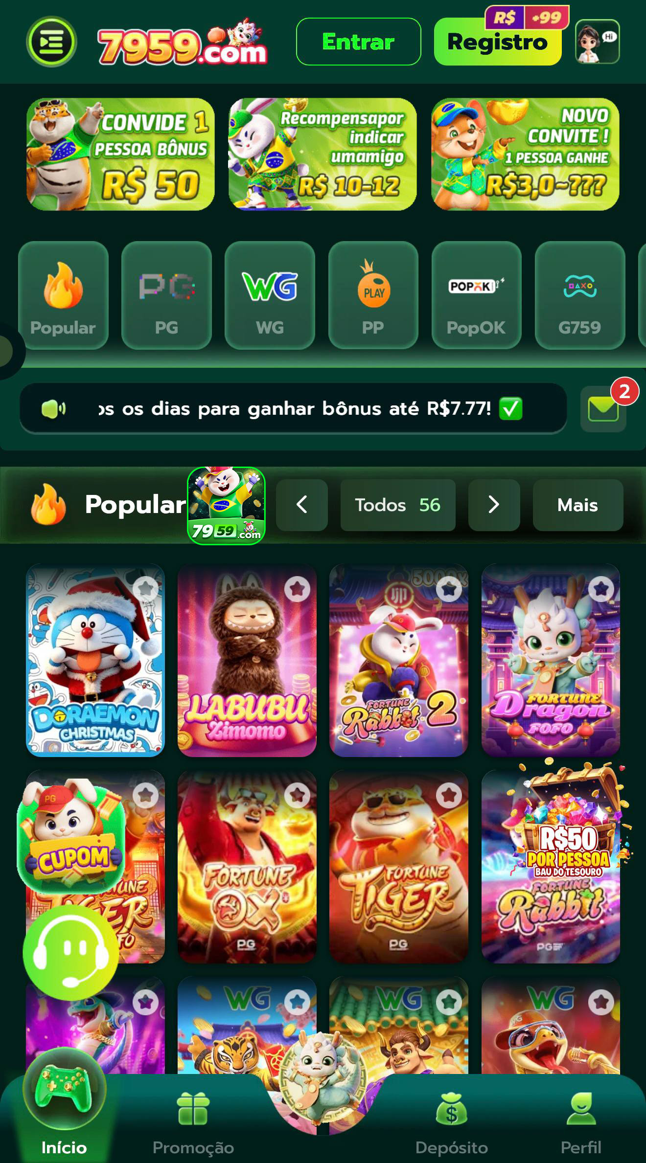 viver de cassino online 